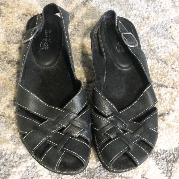 Strictly Comfort | Shoes | Strictly Comfort Black Sandals | Poshmark